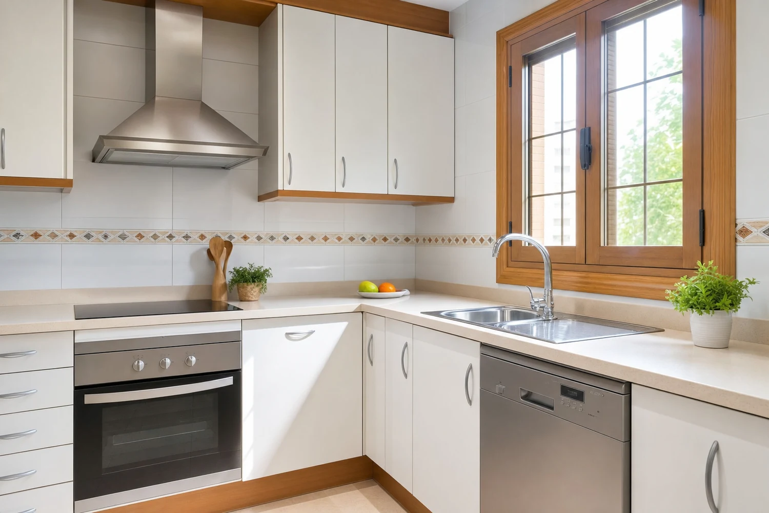 Cocina y grifo nuevo en Sevilla