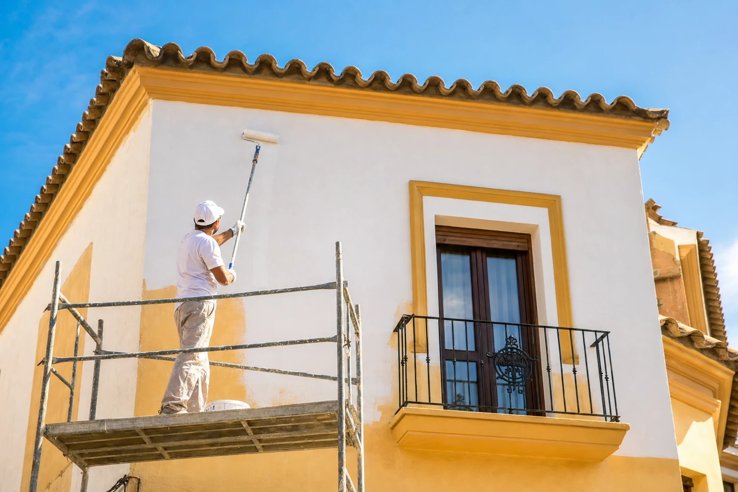 Pintura de fachada accesible en Bormujos